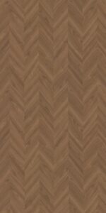 Brown Wood Look LM 01257 V Wood 8 ft x 4 ft Chevron Planks Finish Decorative Laminate - 1 mm | Suitable for TV Unit, Wardrobe, Kitchen Cabinets