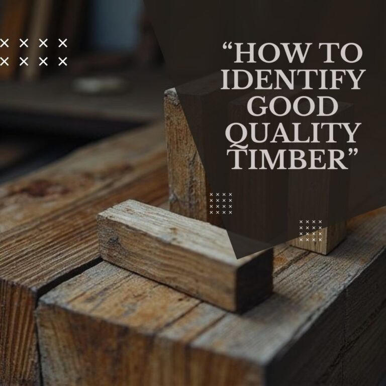“How to Identify Good Quality Timber”